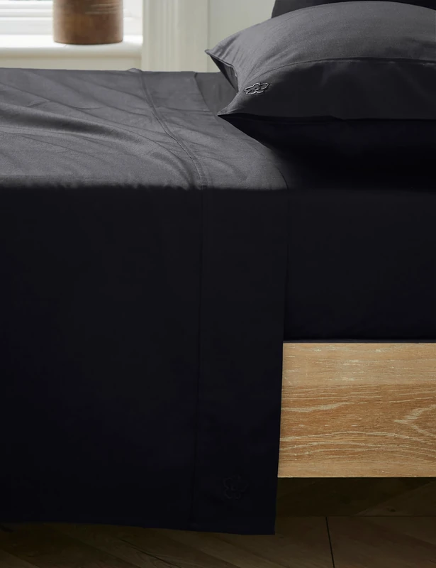 Ted Baker Plain Dye Flat Sheet D/B Black