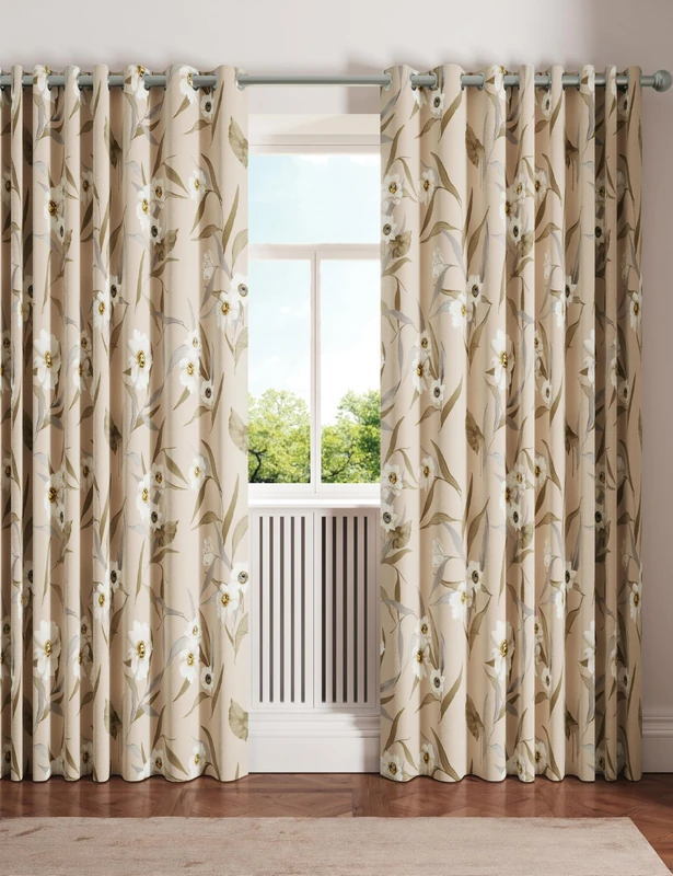 Ted Baker Cabana Blackout Lined Curtains Neutral - Image 1