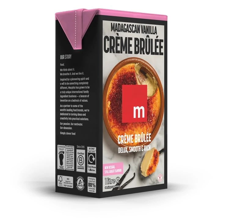 Macphie Madagascan Vanilla Crème Brûlée 12 x 1L - Image 1