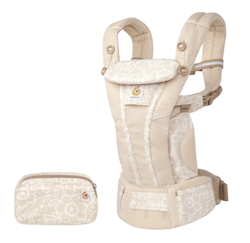 Ergobaby Omni Breeze Baby Carrier for Newborns, from Birth to 20.4 kg, 4 Positions, SoftFlex Mesh, Ergonomic Baby Front-Inward and Back Carry Position, Graphite Grey