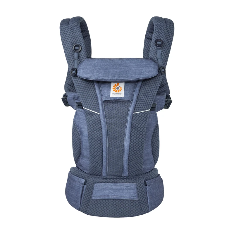Ergobaby Omni Breeze Baby Carrier for Newborns, from Birth to 20.4 kg, 4 Positions, SoftFlex Mesh, Ergonomic Baby Front-Inward and Back Carry Position, Midnight Blue - Image 1