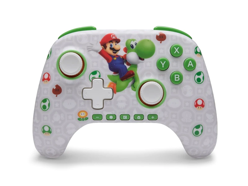 PowerA Advantage Wireless Controller for Nintendo Switch 2 - Mario & Yoshi, Officially Licensed, Hall Effects, Mappable Buttons, Pro Controller, C Button, Motion Controls