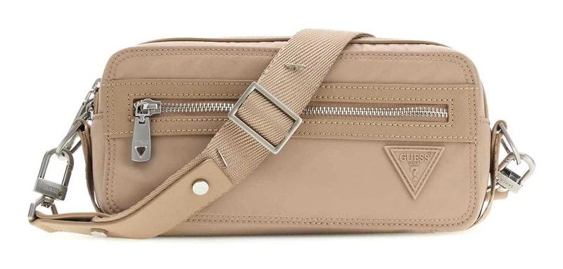 GUESS cross body bag wristlet Berlin Camera Bag Sand light brown