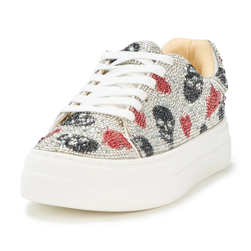 Betsey Johnson Sidny Women's Trainers, Silver, 8 UK