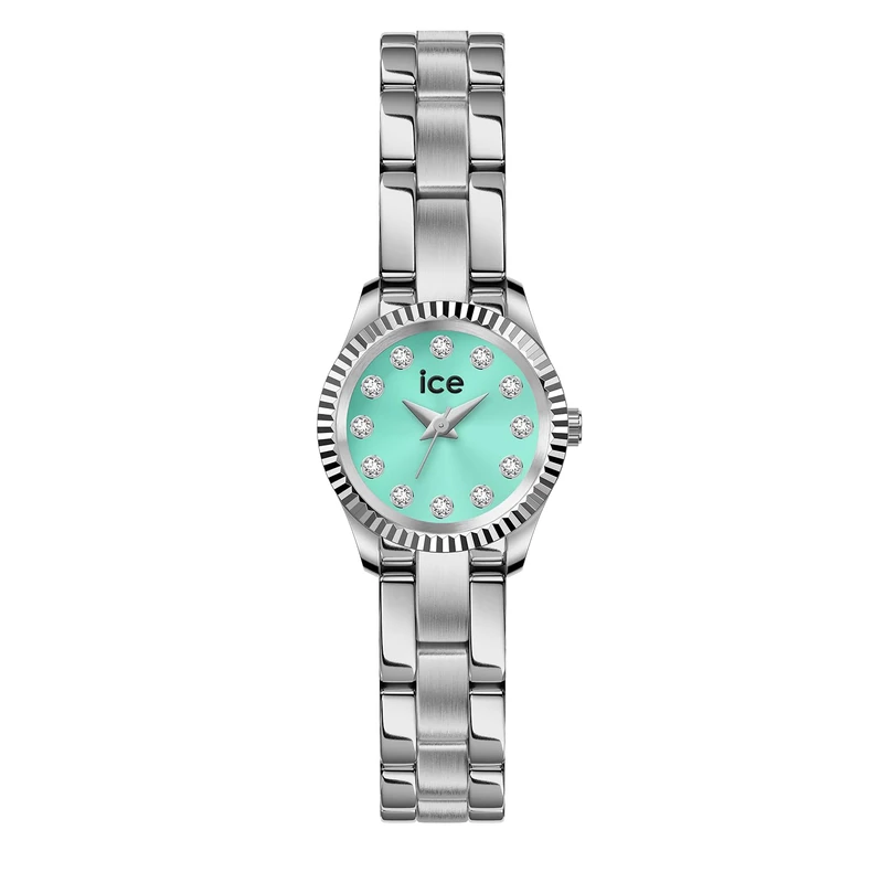 ICE-WATCH - ICE Mimi Silver Turquoise - Montre Tendance argentée Pour Femme avec Bracelet en Acier inoxydable - 025536 (19mm)