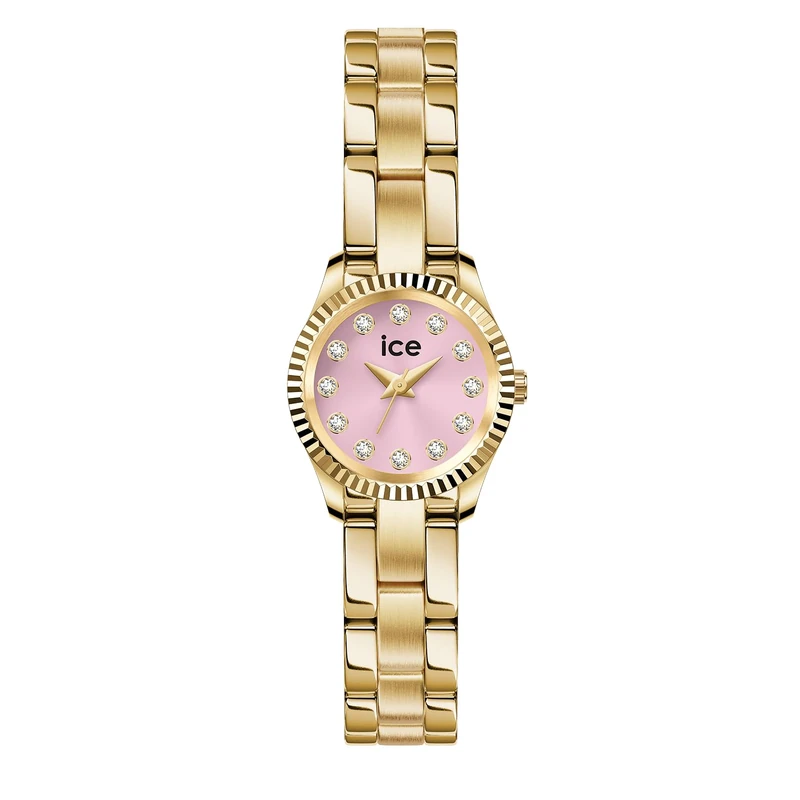 ICE-WATCH - ICE Mimi Gold Pink - Montre Tendance dorée Pour Femme avec Bracelet en Acier inoxydable - 025540 (19mm)