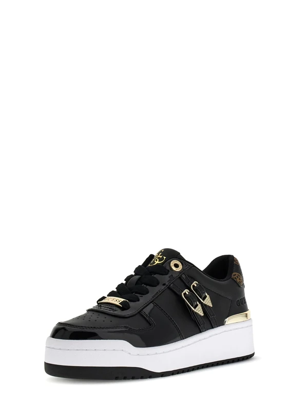 GUESS Women's Maggnet Black Low-Top Cupsole Sneakers