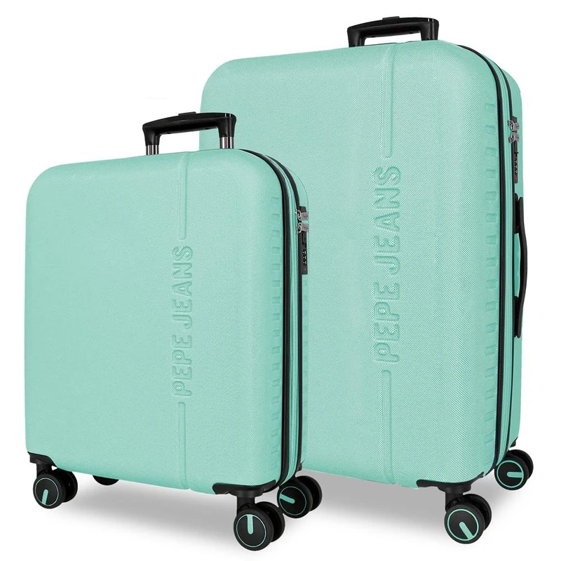 Pepe Jeans Montana Blue Luggage Set 55/68 cm Rigid ABS Integrated TSA Closure 109 L 6.9 kg Extendable Hand Luggage