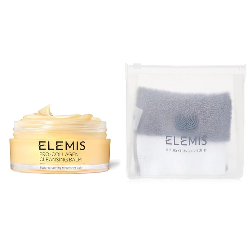 ELEMIS Pro-Collagen Cleansing Balm 100g & Cleansing Cloth Duo Cleansing Set