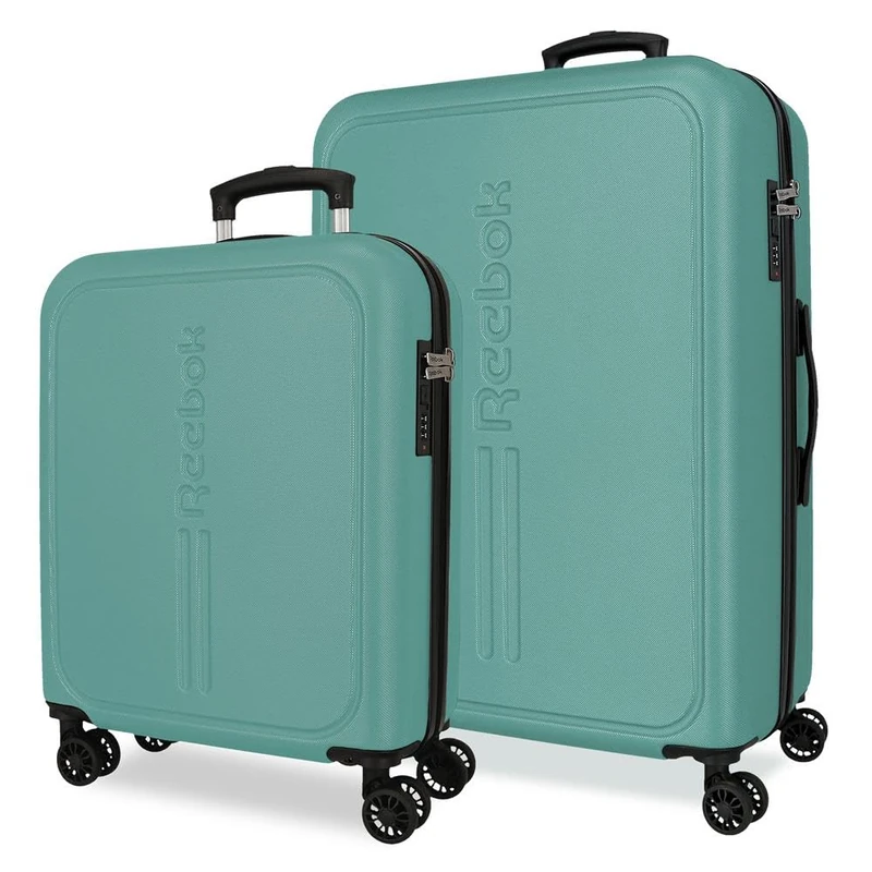 Reebok Valley Luggage Set Blue 55/65 cm Rigid ABS 93 L 5.65 kg Hand Luggage