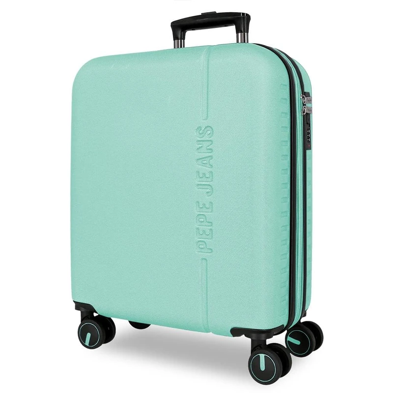 Pepe Jeans Montana Cabin Suitcase Blue 40 x 55 x 20 cm Rigid ABS Integrated TSA Lock 37 L 3 kg Extendable Hand Luggage - Image 1