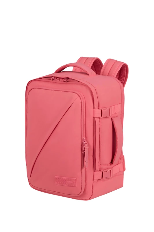 American Tourister Take2Cabin Puff - Cabin Backpack 40x30x20 cm - Hand Luggage for Ryanair, Wizz Air & Vueling, Underseat Bag with 15.6" Laptop Compartment - 26.5 L - 0.60 KG - Pink (Pink Glitch) - Image 1