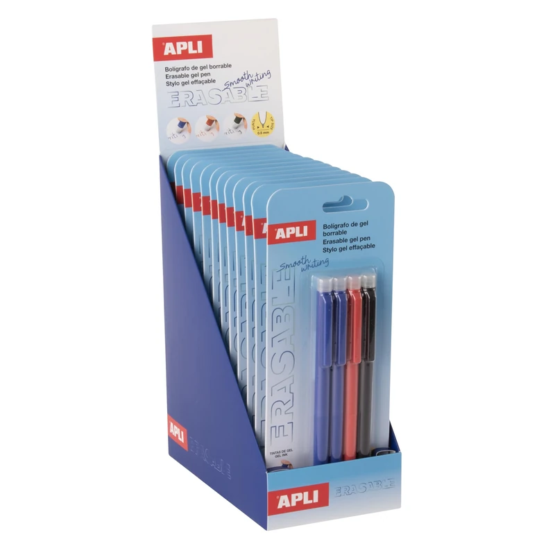 APLI 20516 – Erasable Gel Pens Display 0.5 mm Tip