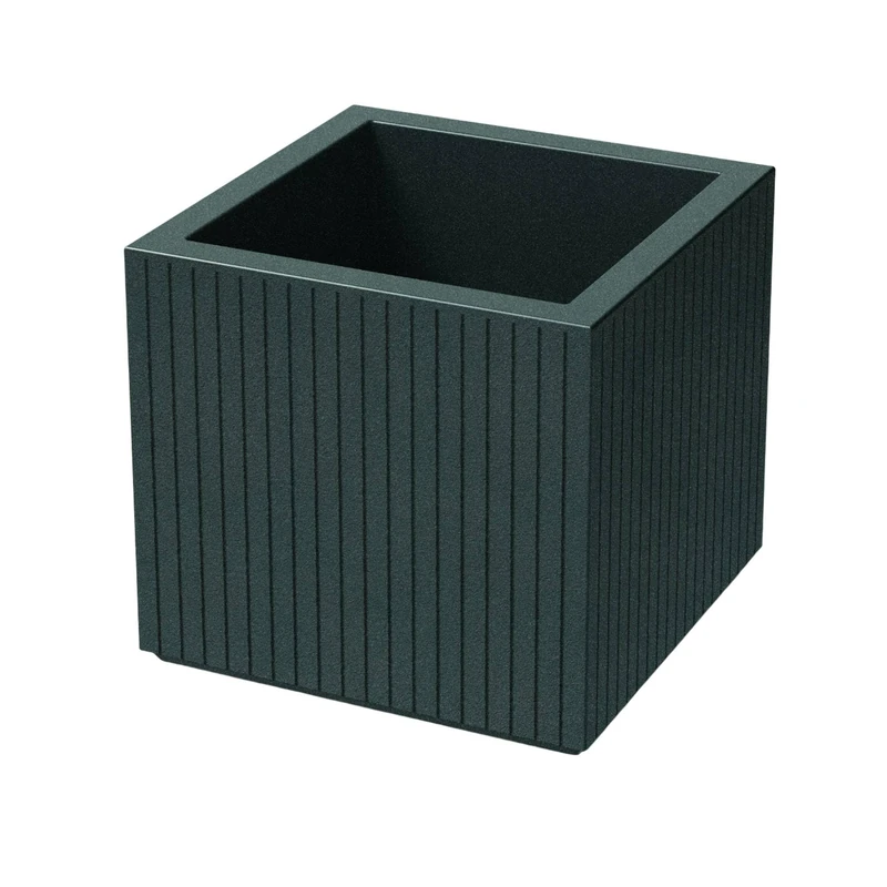 Well Home Coro Square Graphite Rotomolding Pot Ø40x36