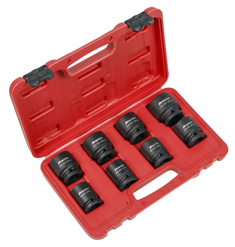 Sealey Premier Impact Socket Set 3/4"Sq Drive 8pc - AK886 - Image 1