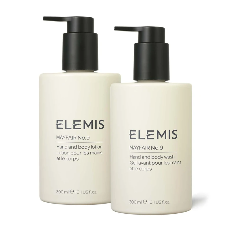ELEMIS HOE Mayfair No.9 Hand & Body Wash 300ml & HOE Mayfair No.9 Hand & Body Lotion 300ml Duo