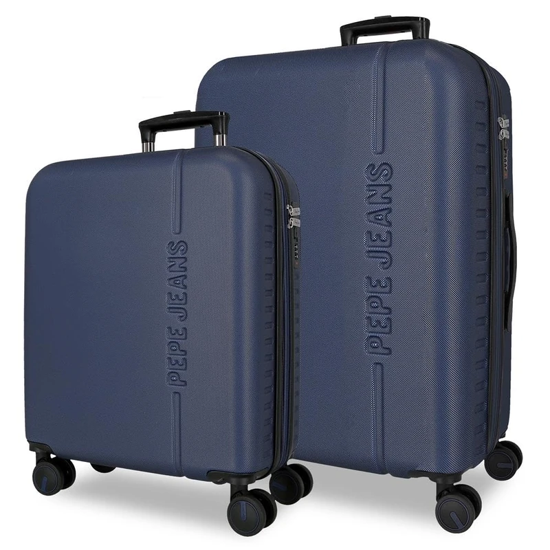 Pepe Jeans Montana Blue Luggage Set 55/68 cm Rigid ABS Integrated TSA Closure 109 L 6.9 kg Extendable Hand Luggage