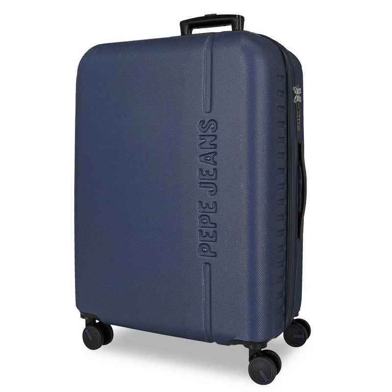 Pepe Jeans Montana Medium Blue Suitcase 48x68x27 cm Rigid ABS Integrated TSA Closure 72 L 4.14 kg
