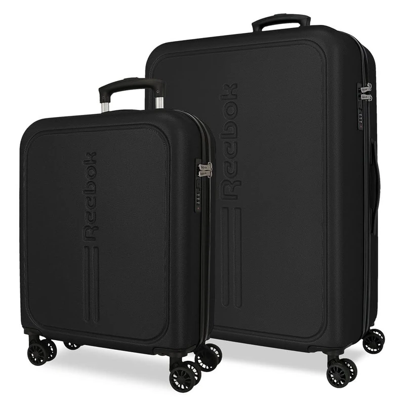 Reebok Valley Luggage Set Black 55/65 cm Hard ABS 93 L 5.7 kg Hand Luggage