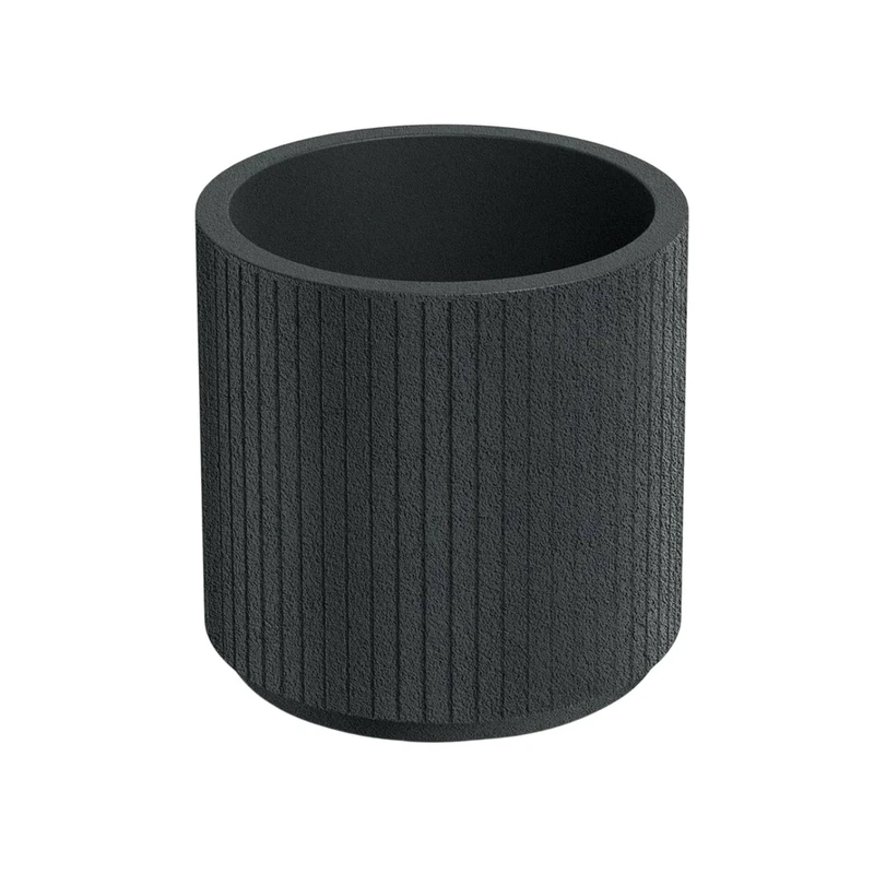 Well Home Rotomolding Pot Coro Round charcoal Ø30x30
