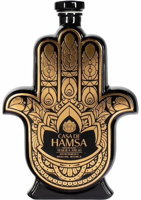Casa De Hamsa Añejo Tequila – Ultra-Premium 100% Blue Weber Agave, Oak Barrel Aged, Small Batch Luxury Spirit with Rich, Smooth Finish