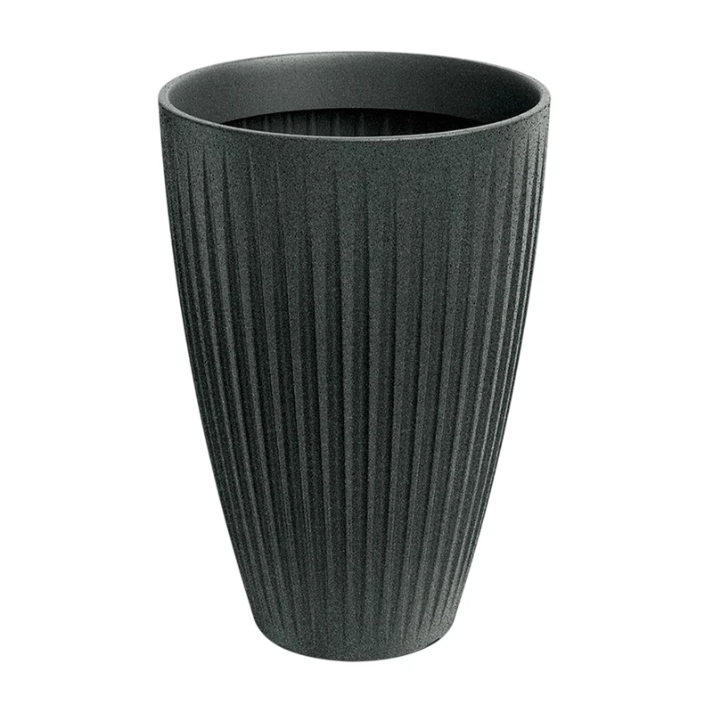 Well Home Rotomolding Pot Latia Round High Ø40x58 Graphite Granite