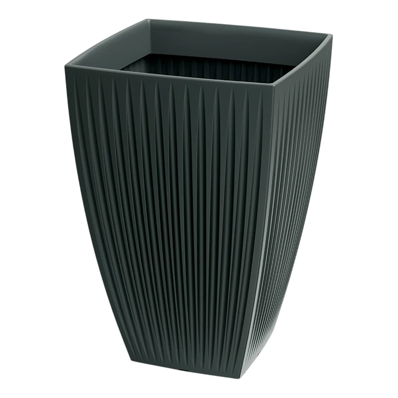 Well Home Rotomolding Pot Latia Square High Ø40x58 Anthracite - Image 1