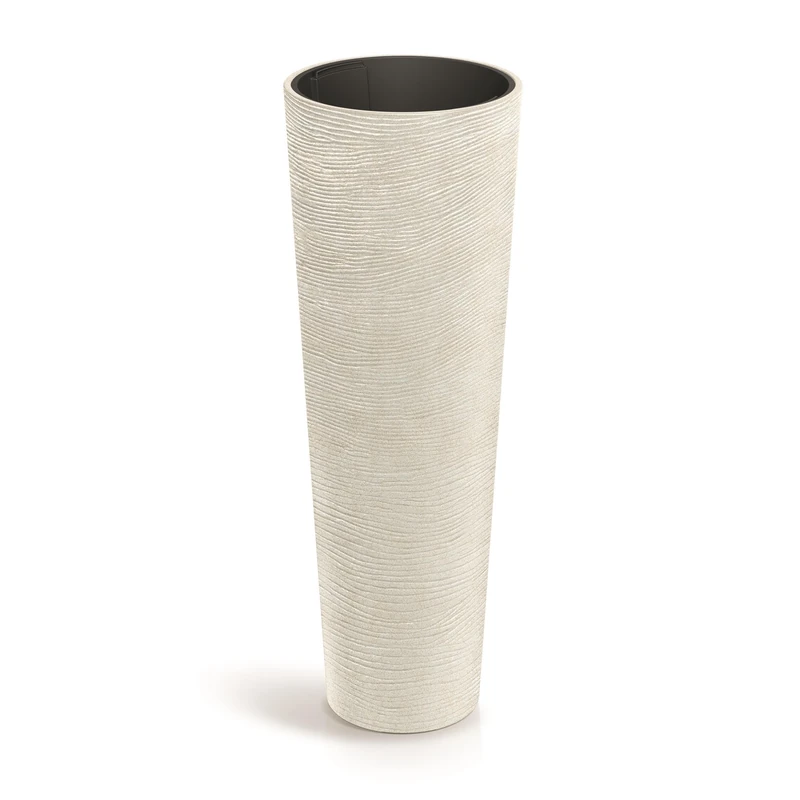 Well Home Rotomolding Pot Tubra Round Slim High Ø40x110 Sand