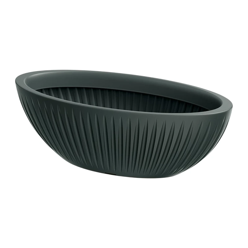 Well Home Rotomolding Pot Latia Oval 58x24x20 Anthracite