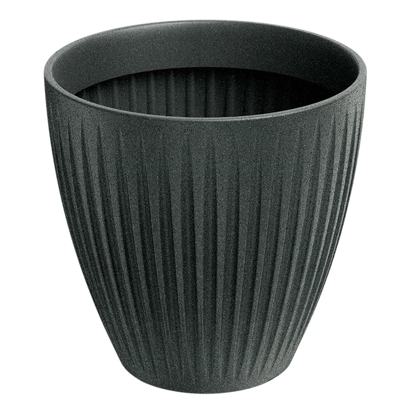 Well Home Rotomolding Pot Latia Round MIDL Ø60x58 Graphite Granite