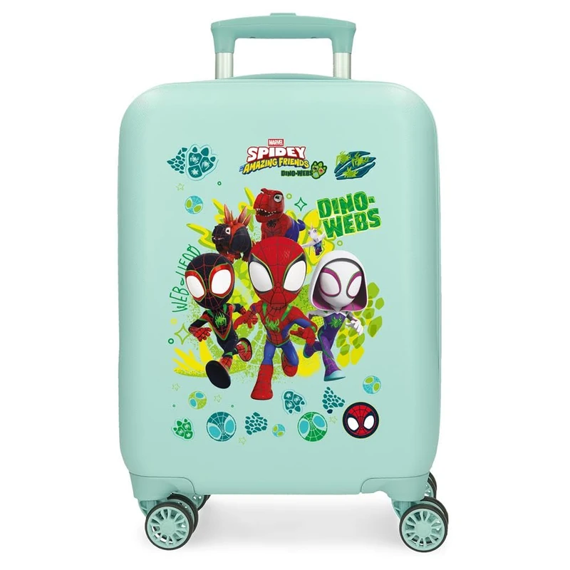 Joumma Marvel Dino-Webs Cabin Suitcase Blue 33 x 50 x 20 cm Rigid ABS Combination Lock Side 33L 2.35 kg Hand Luggage