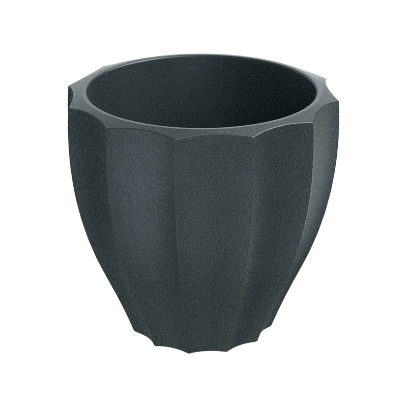 Well Home Rotomolding Pot Rona Round Graphite Ø60x54 - Image 1