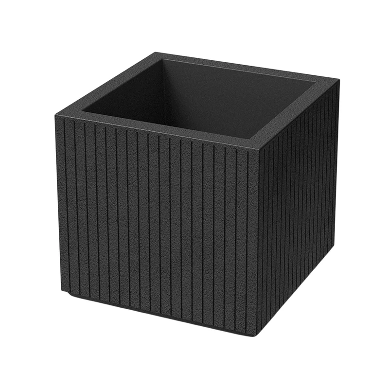 Well Home Rotomolding Pot Coro Square charcoal Ø40x36
