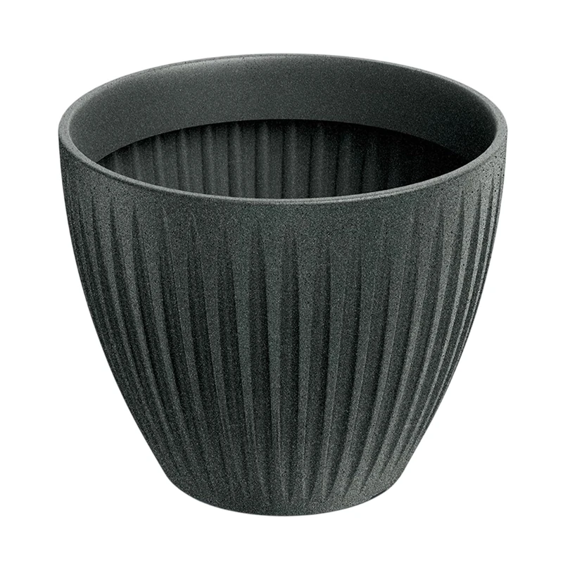 Well Home Rotomolding Pot Latia Round Ø40x33 Graphite Granite