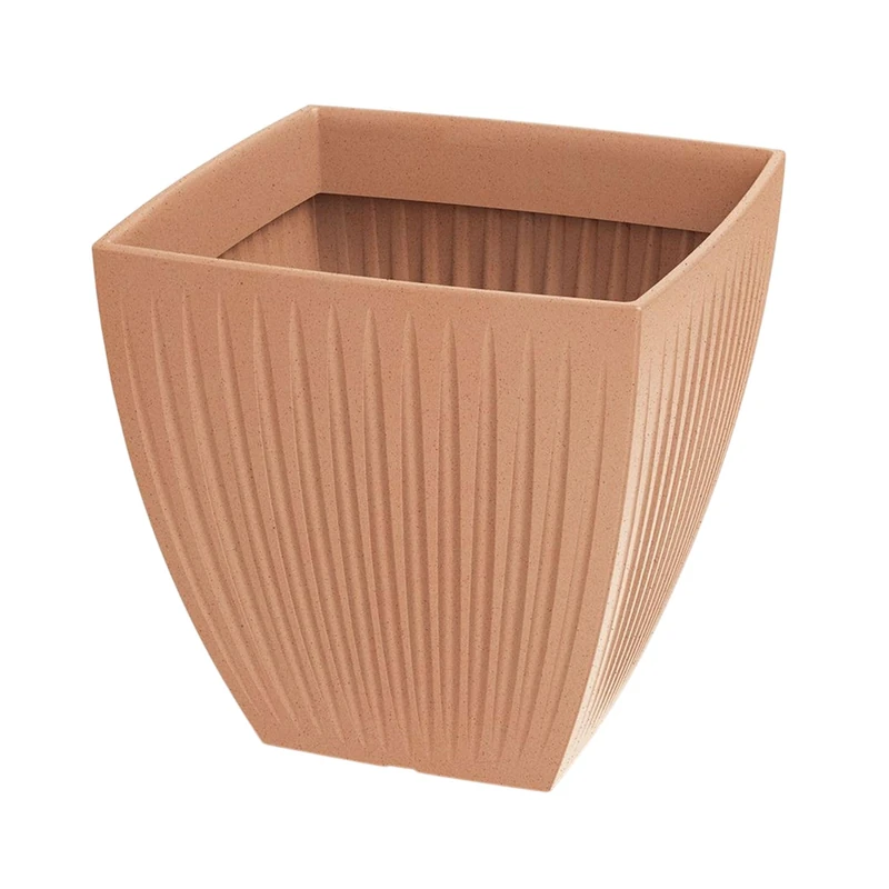 Well Home Rotomolding Pot Latia Square MIDL Ø40x40 Terracotta - Image 1
