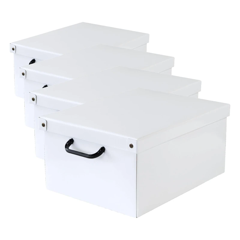Lavatelli Bauletto Bianco, decorative storage box, cardboard storage boxes with lids, storage boxes with lids and Handles, clothes storage, toy box storage, storage baskets, teddy storage, White