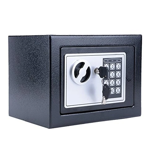 Electronic Safe 6.65 L - Security Safe with Digital Code 3-8 Digits Furniture Safe Wall Mounting for Valuables Home Office Hotel