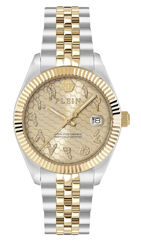 Philipp Plein Women's Analogue Quartz Watch Date Superlative