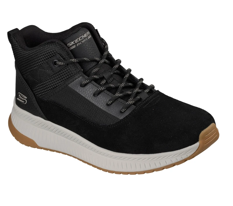 Skechers Men's Urban Ridge Trainer, Black/White, 9 UK