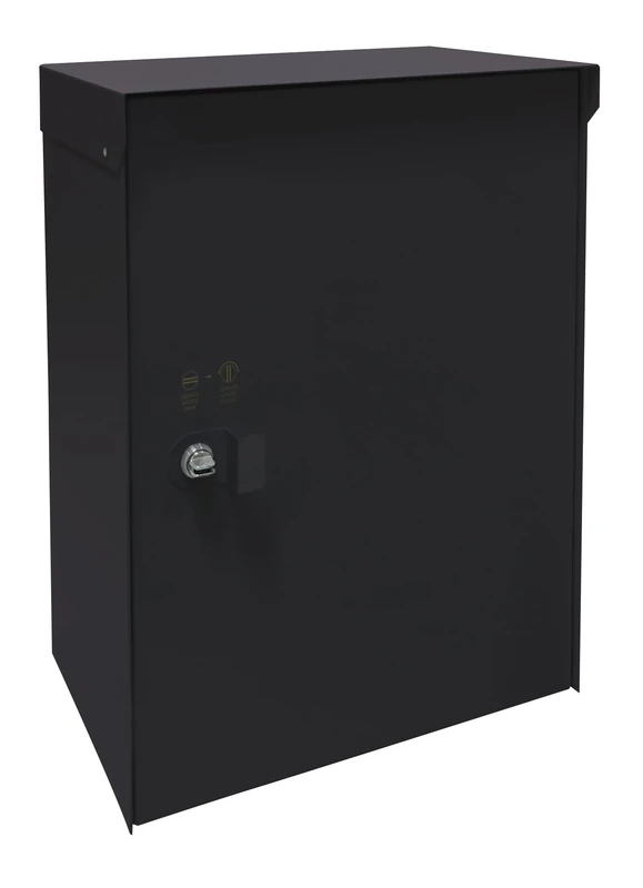 ARREGUI Frontpack EP2204 Steel Single Large Parcel Box | Parcel Box | 46x35.5x23.5cm | Black - Image 1