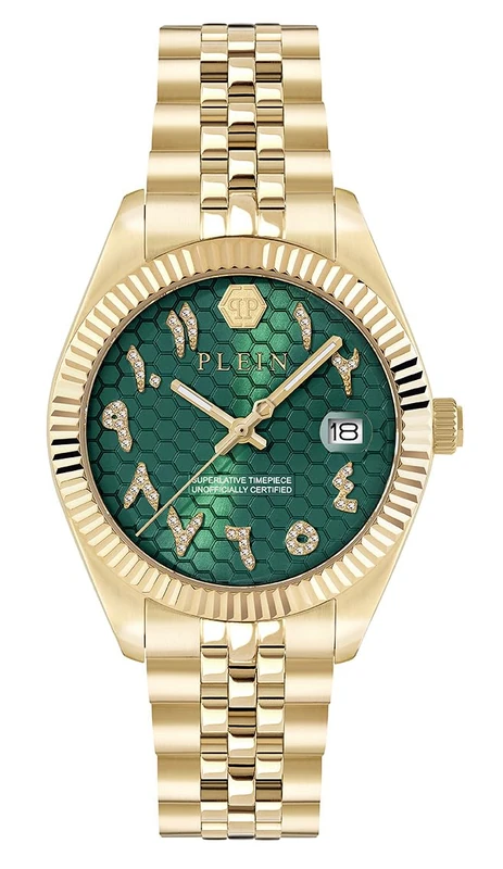 Philipp Plein Women's Analogue Quartz Watch Date Superlative