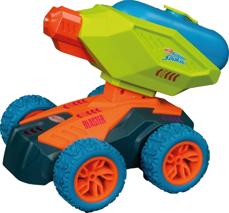 Carrera RC Nerf Super Soaker Watergun RC, With 2.4GHz Control, 1:20 Scale, Licensed, Water Gun mounted on the car or controller, with Target, 17.5cm in length, From 6 Years, All Batteries Included - Image 1