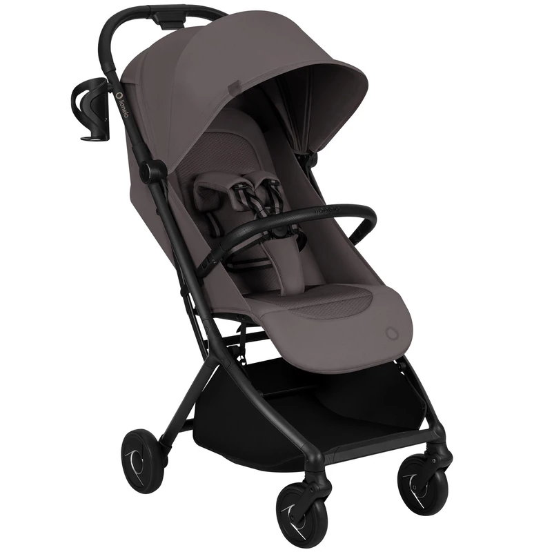Lionelo SIA Lightweight Stroller 6 Months up to 22 kg - 4 Years Old City Compact Pushchair with CabinFly Size Fold, Lie Flat Recline, Front Suspension, XXL UPF 50+ Canopy 5 Point Harness, Cup Holder