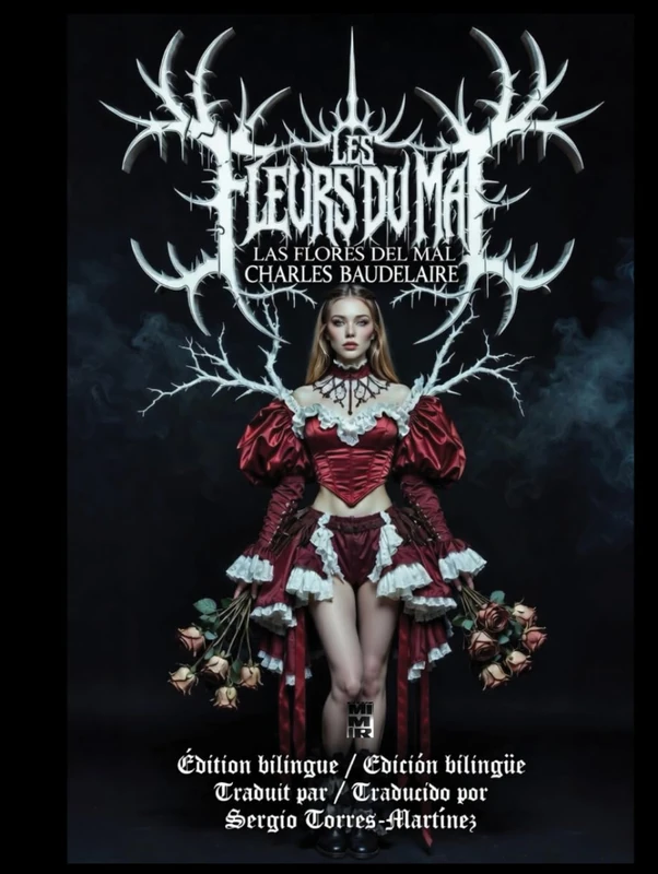Las flores del mal (Les fleurs du mal): Edición bilingüe ilustrada a color