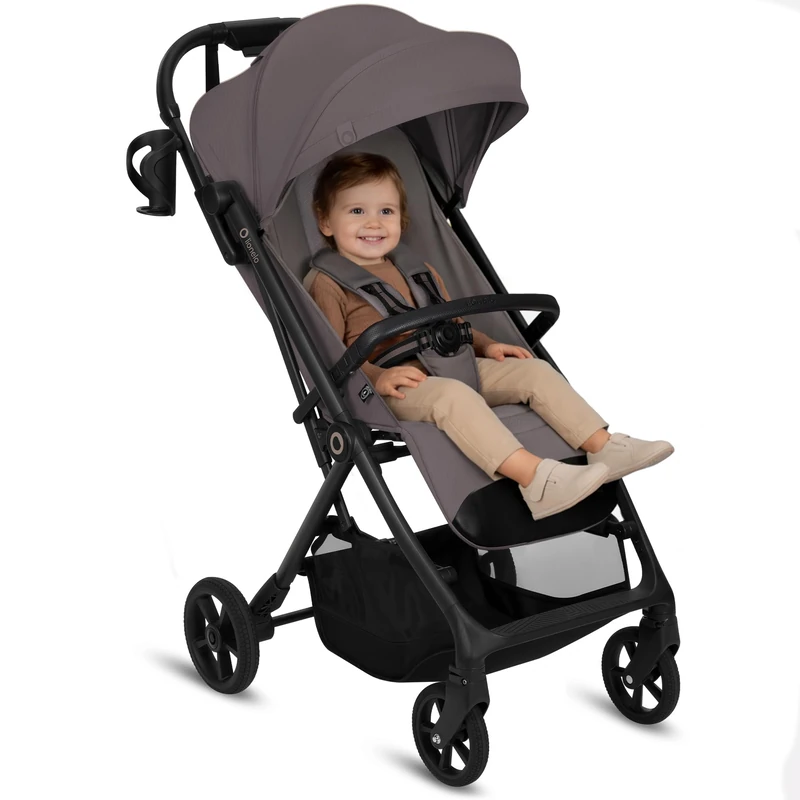 Lionelo TANSI Pushchair from Birth up to 4 Years / 22 kg Lightweight Compact Stroller with One-Hand Auto-Fold, GravelTech Suspension Wheels, Reclining Seat to Lying Position, Breathable, Mosquito net