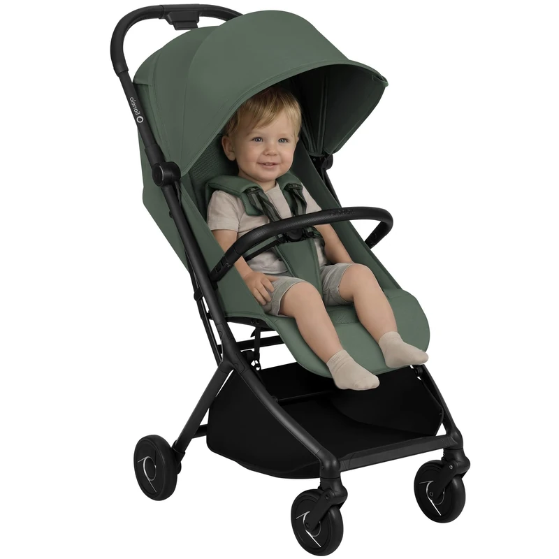 Lionelo SIA Lightweight Stroller 6 Months up to 22 kg - 4 Years Old City Compact Pushchair with CabinFly Size Fold, Lie Flat Recline, Front Suspension, XXL UPF 50+ Canopy 5 Point Harness, Cup Holder