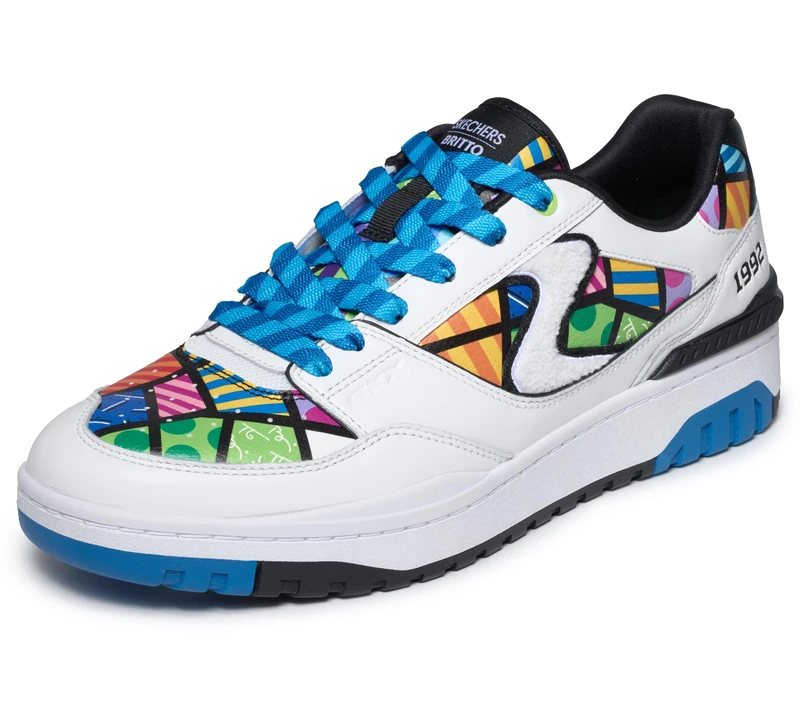 Skechers Men's S-1992 Britto Landscapes, White, 12 UK