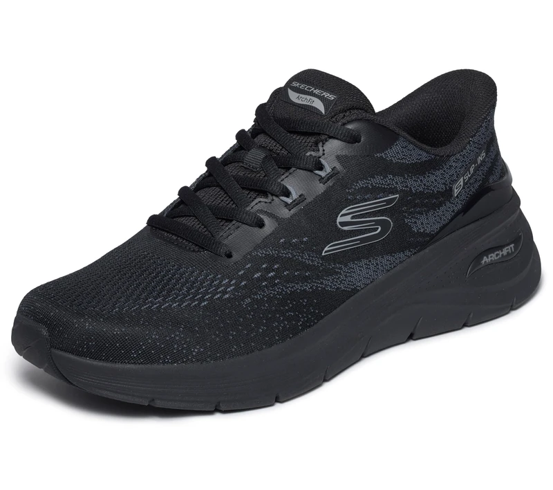 Skechers Men's Arch Fit 3.0 Trainer, Black, 10.5 UK