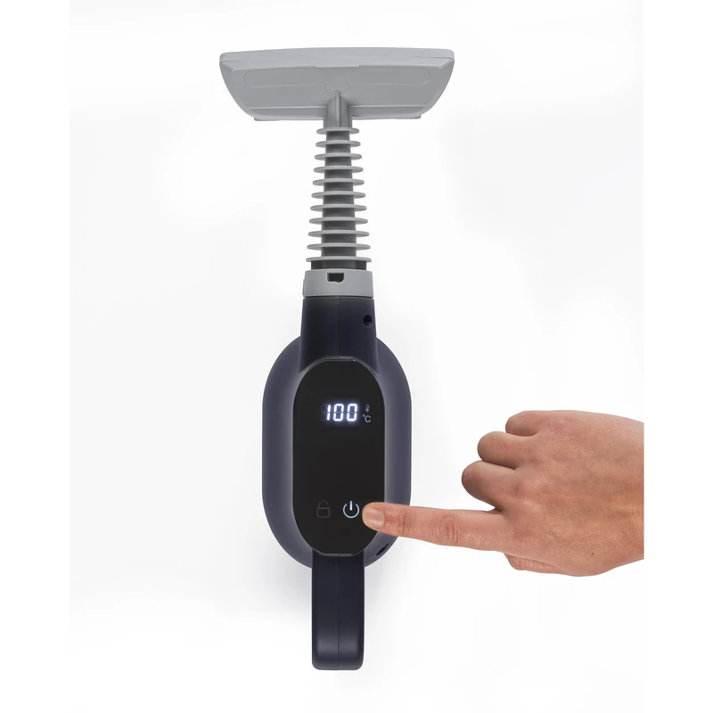 Beldray Digital Handheld Steam Cleaner - Fast 20s Heat Up, 16 Min Continuous Steam, 400ml Tank, Chemical-Free Multi-Surface Cleaning for Sofas, Grout, Ovens & Windows with Accessories