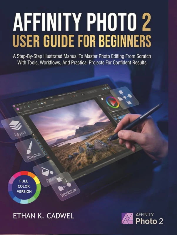 AFFINITY PHOTO 2 USER GUIDE FOR BEGINNERS: A Step-By-Step Illustrated Manual To Master Photo Editing From Scratch With Tools, Workflows, And Practical Projects For Confident Results.